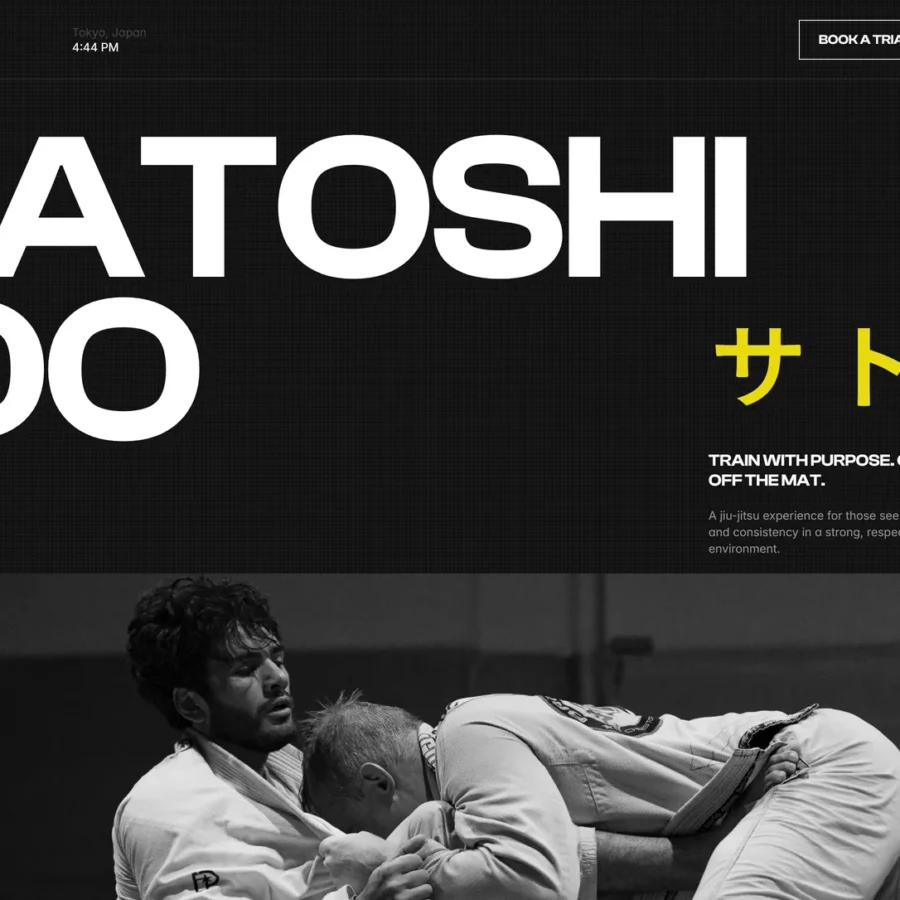 Satoshi-do — Framer Template for Martial Arts Academies — Ricardo Kruger Framer Template