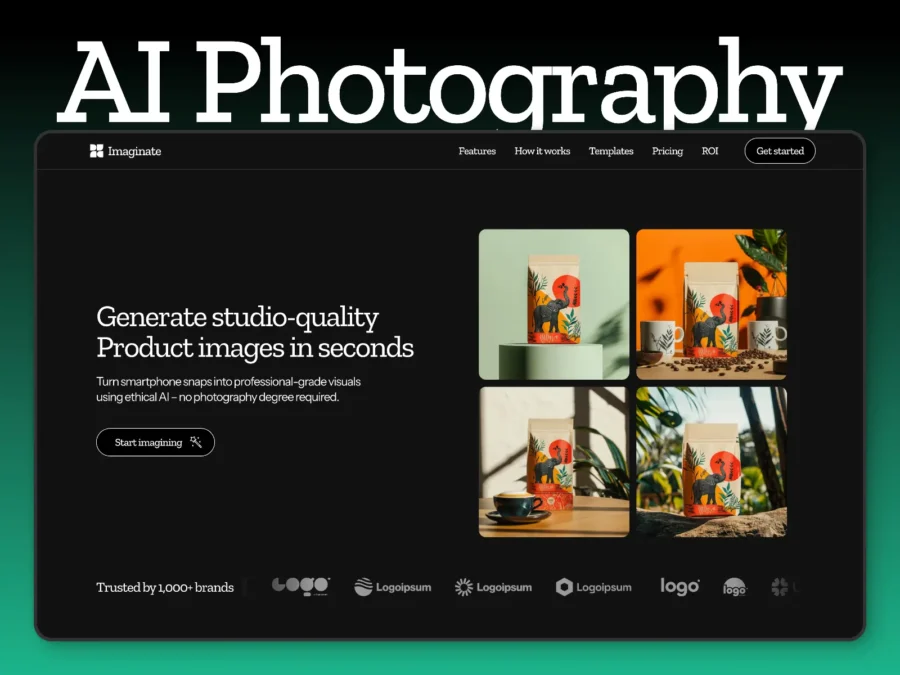 Imaginate — Template for AI image gen products — Firdavs Abdunazarov Framer Template