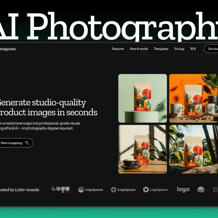 Imaginate — Template for AI image gen products — Firdavs Abdunazarov Framer Template