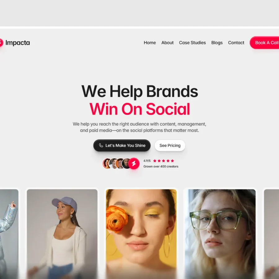 Impacta — Social Media Agency Template — Asad Khaleel Framer Template