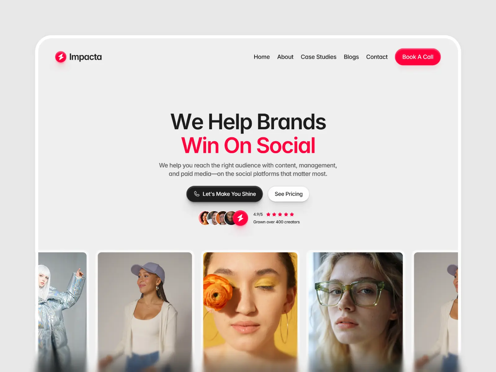 Impacta — Social Media Agency Template — Asad Khaleel Framer Template