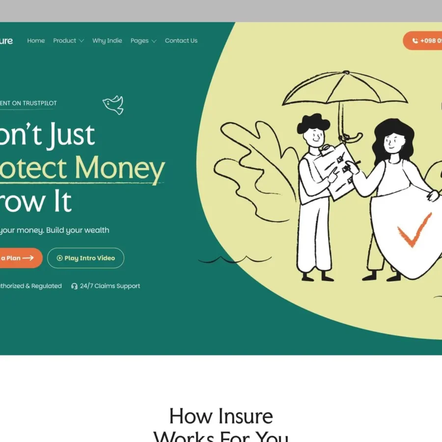 Innsure — Finance & Insurance Template — Framerbite Framer Template