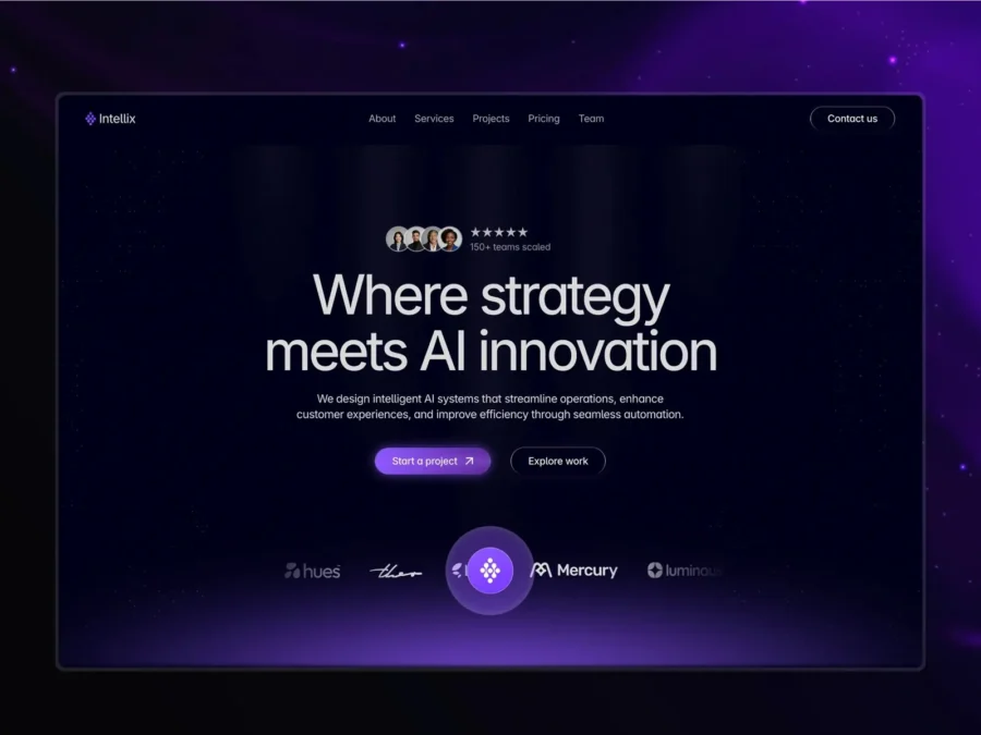 Intellix — AI Agency Template — Bob from Flux Framer Template