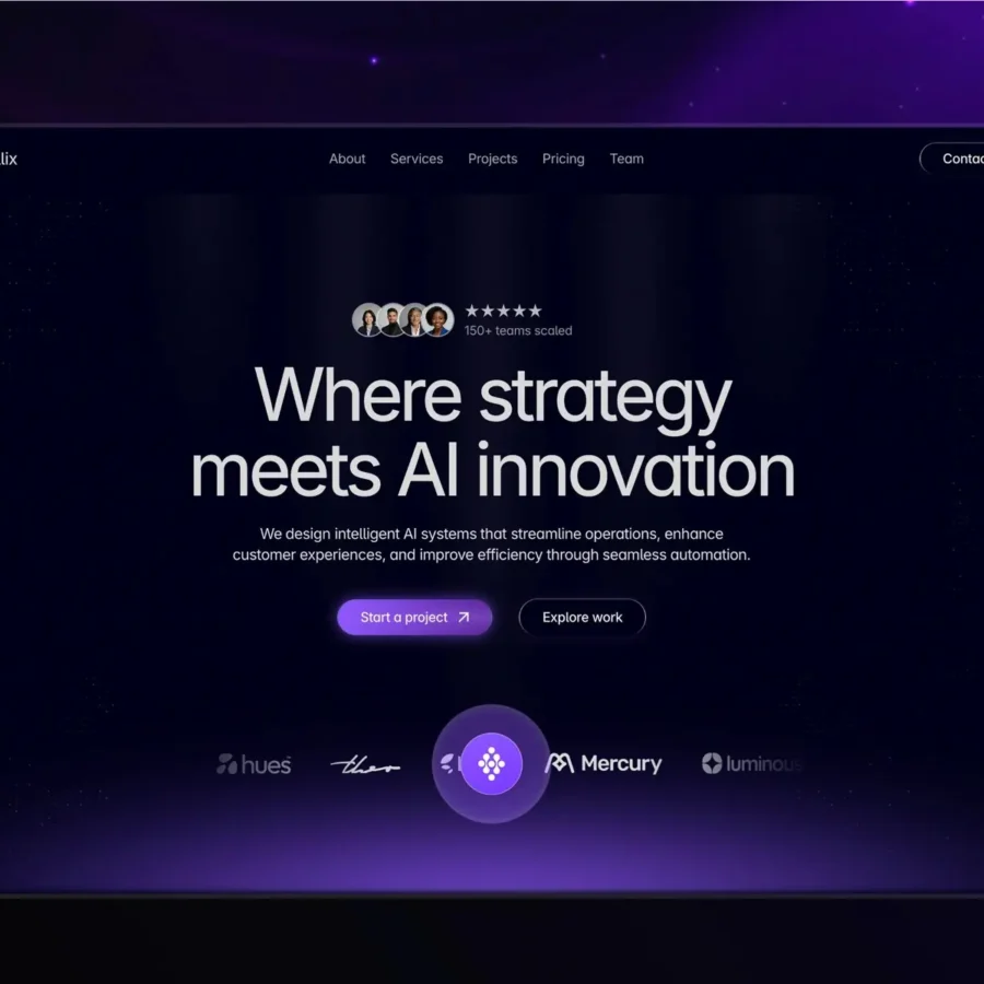 Intellix — AI Agency Template — Bob from Flux Framer Template