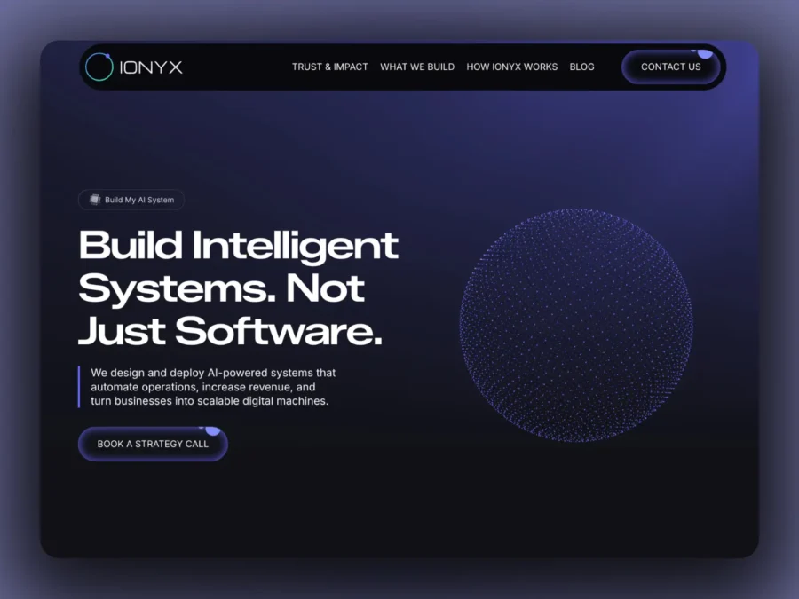 IONYX — Premium AI Agency Template — Freelancer Deven Framer Template