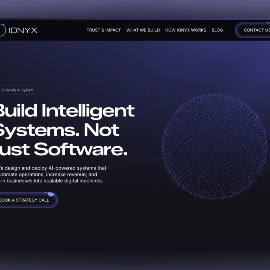 IONYX — Premium AI Agency Template — Freelancer Deven Framer Template