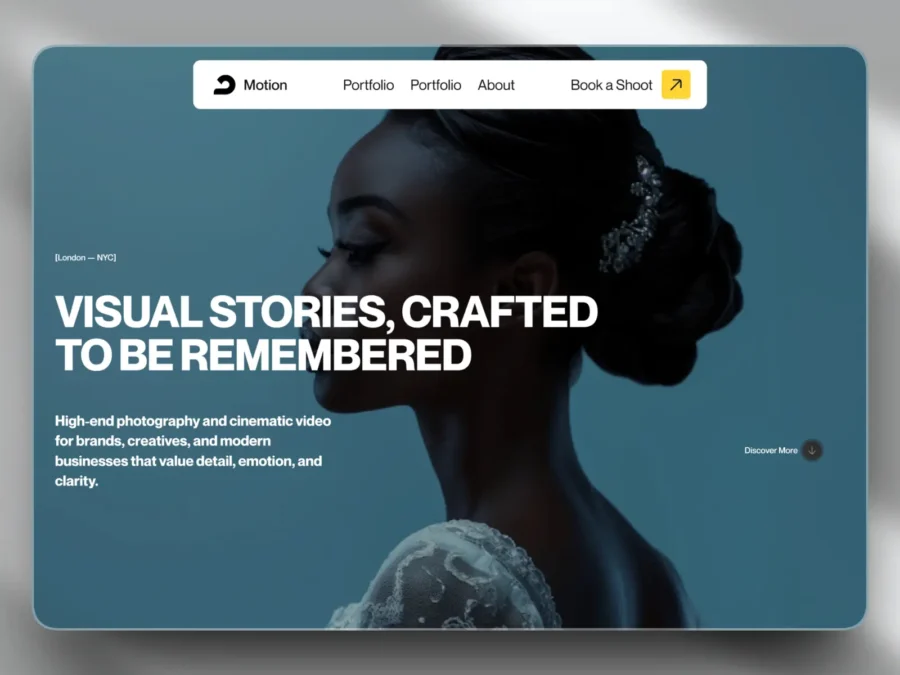Julian-vance — Cinematic Photographer Portfolio — Francis Okechukwu Framer Template