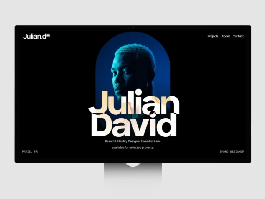 Juliand — Brand Identity Designer Portfolio — Mahdi Mezelli Framer Template