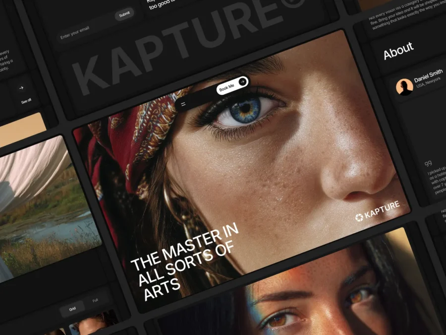 Kapture — Premium Photography Portfolio — Anwar Raza Framer Template