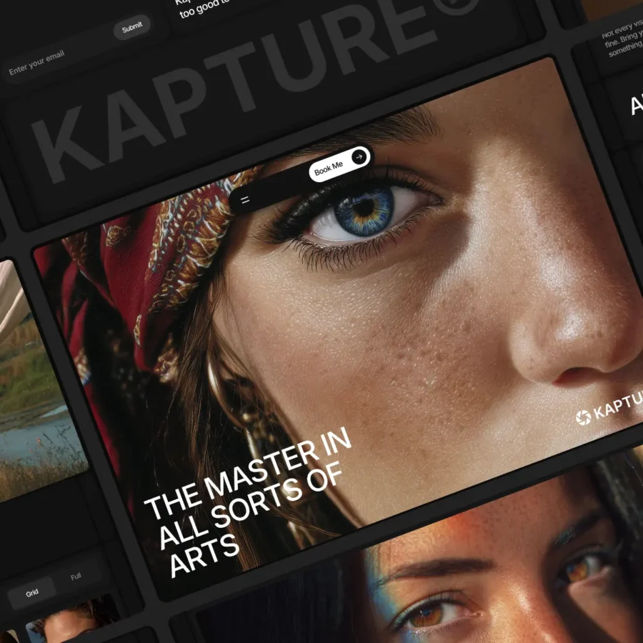Kapture — Premium Photography Portfolio — Anwar Raza Framer Template