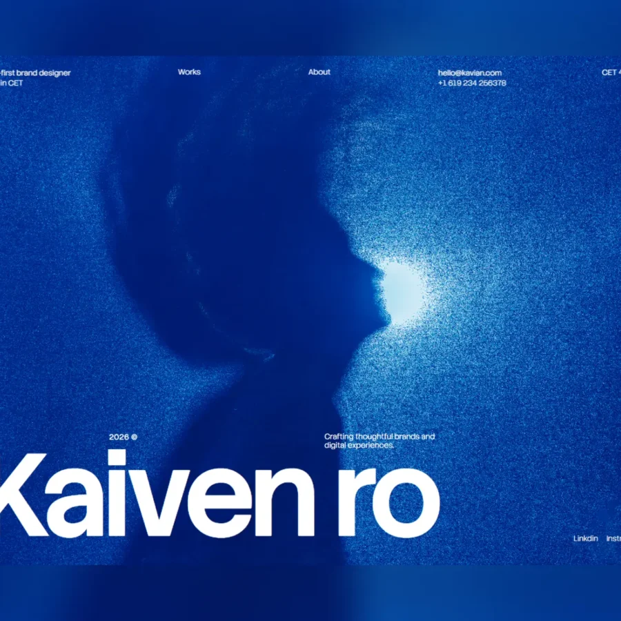 Karoo — Brand Designer Portfolio Template — Clariv Studio Framer Template