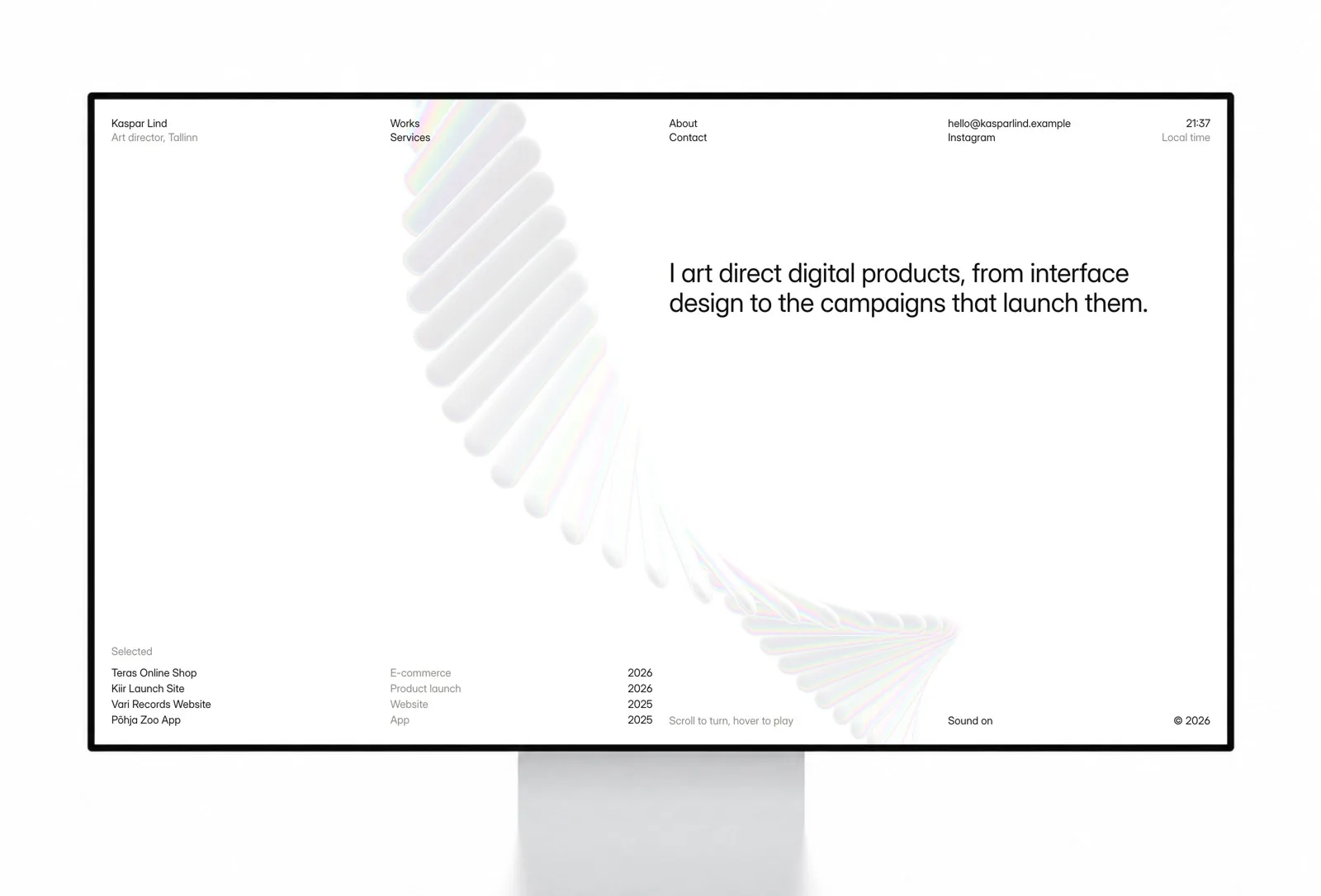 Kaspar — Jamshid Toshpo'latov (Jamik) Framer Template