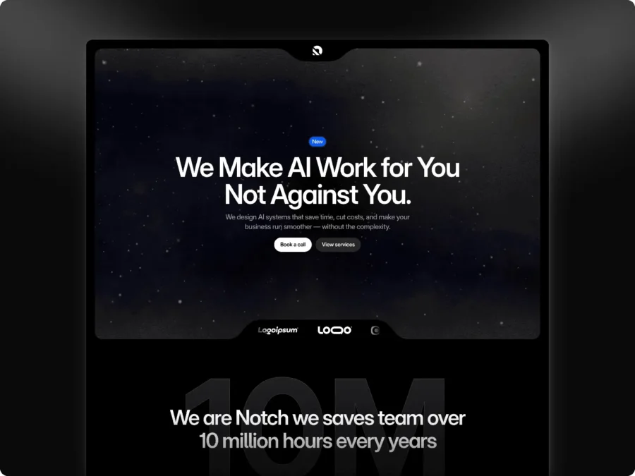 Knotch — AI Agency & Consultancy template — Kanishk Dubey Framer Template