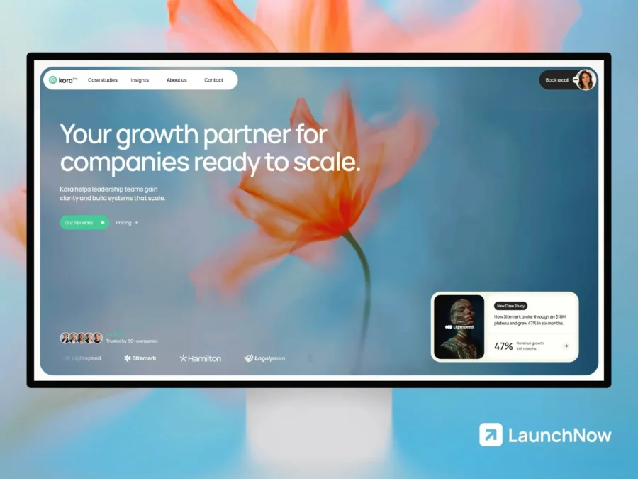 Kora — Consulting and Agency Template — Joseph Alexander Framer Template