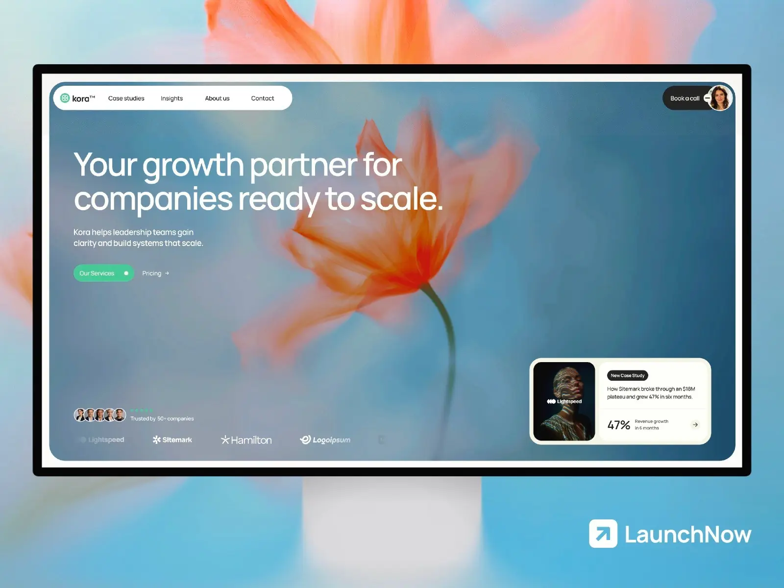 Kora — Consulting and Agency Template — Joseph Alexander Framer Template