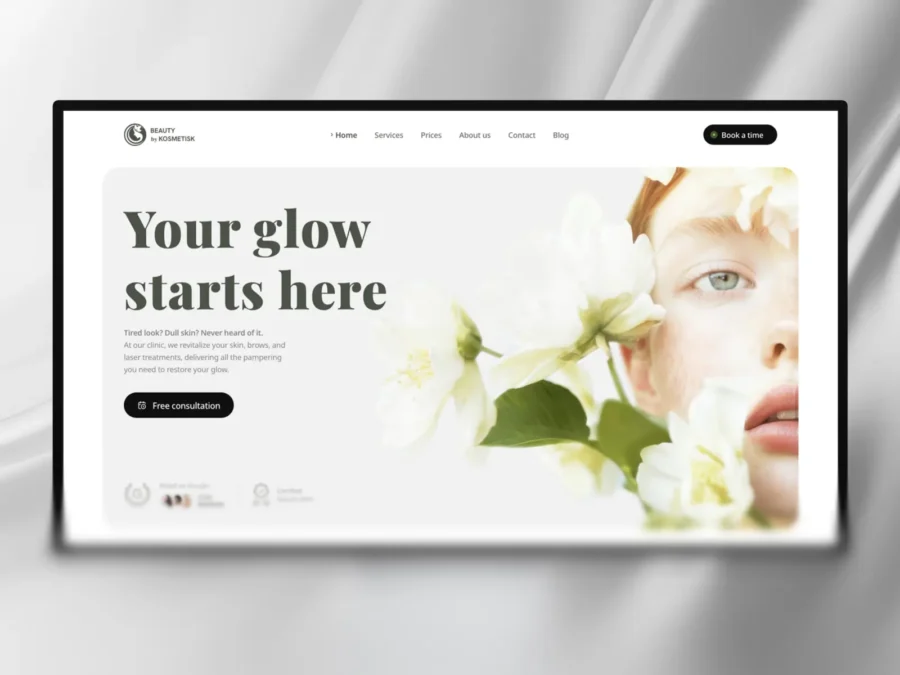 Kosmetisk — Beauty Clinic Website Template — Stefan @ Pixco Framer Template