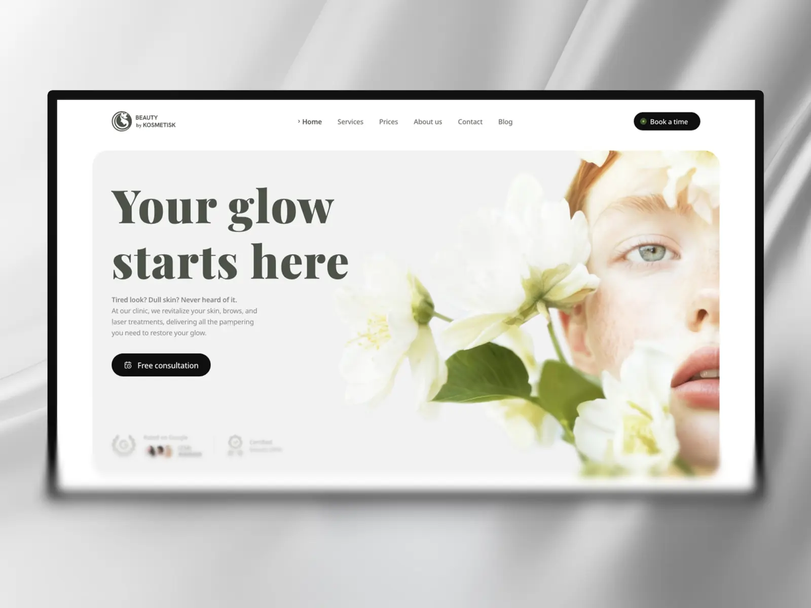 Kosmetisk — Beauty Clinic Website Template — Stefan @ Pixco Framer Template