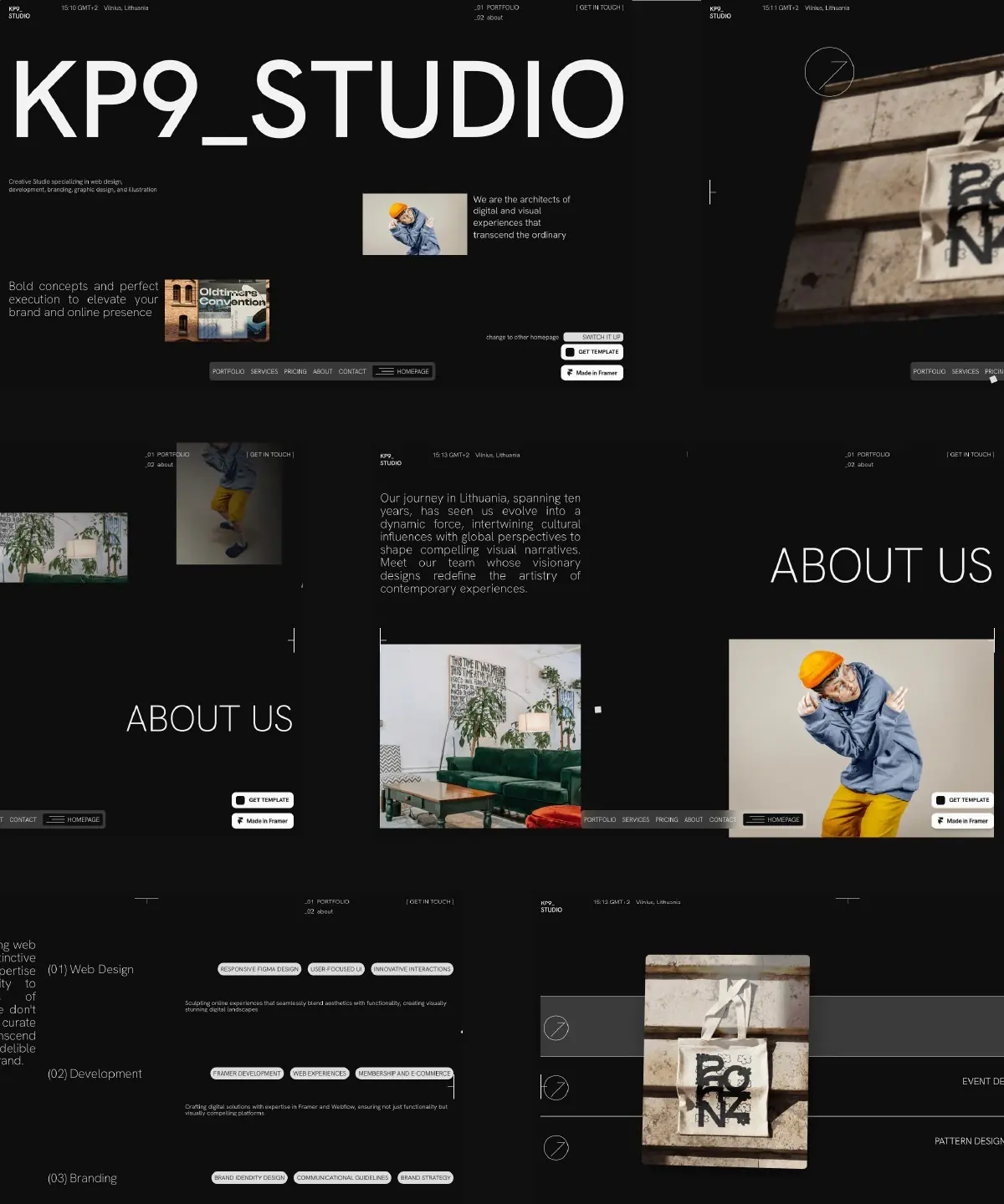 KP9 — Portfolio Template — The Wall Framer Template