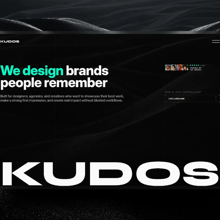 Kudos — Premium Design Agency Template — Cristian Mielu Framer Template