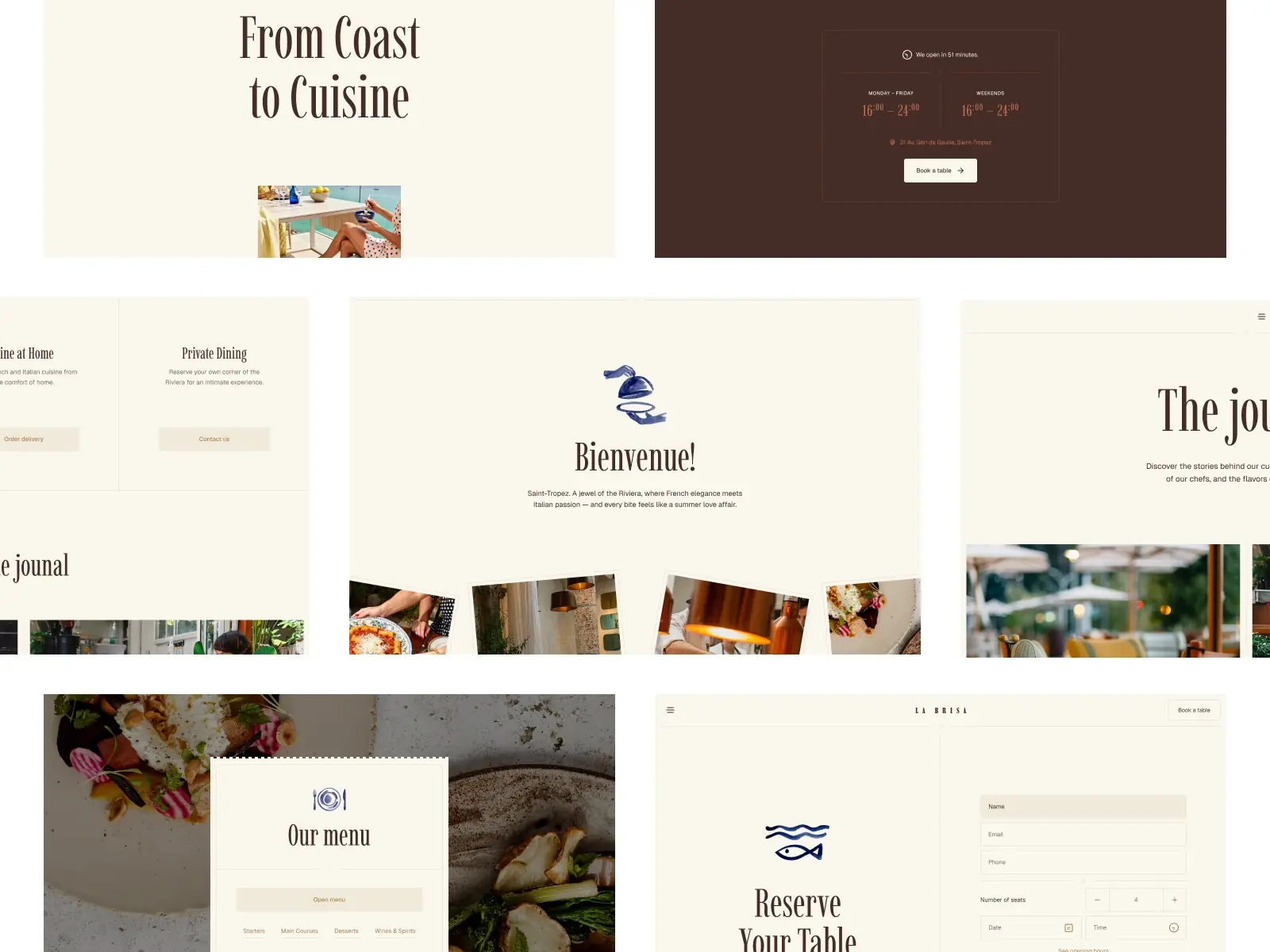La Brisa — Premium Restaurant & Café Template