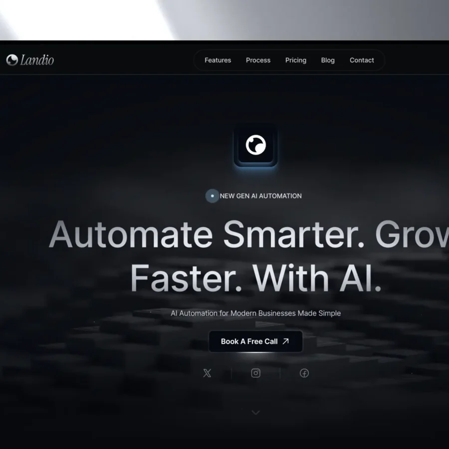 Landio — AI Agency & Landing Page Template — Framebase Framer Template