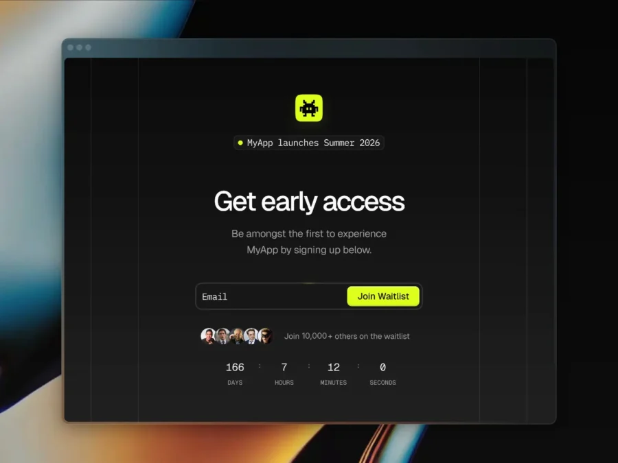 LaunchList — Free Waitlist for Founders — Andres Gonzalez Framer Template