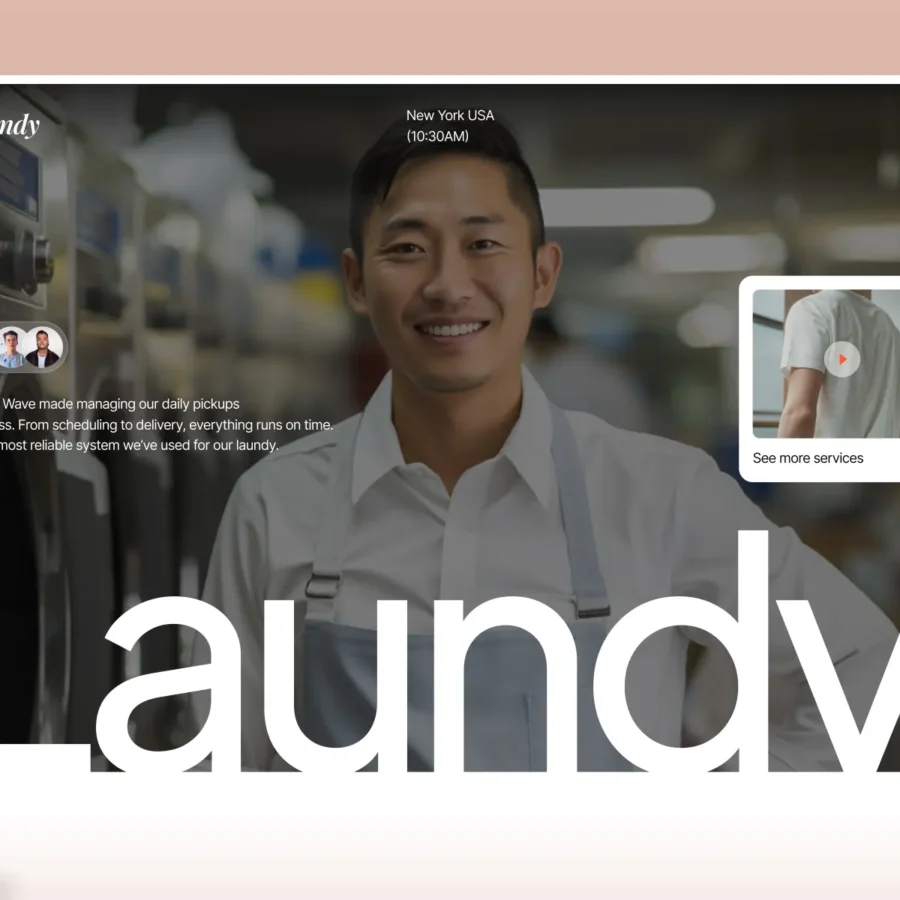 Laundy — Laundry, Dry Cleaning & Cloth Wash — Pentaclay Framer Template