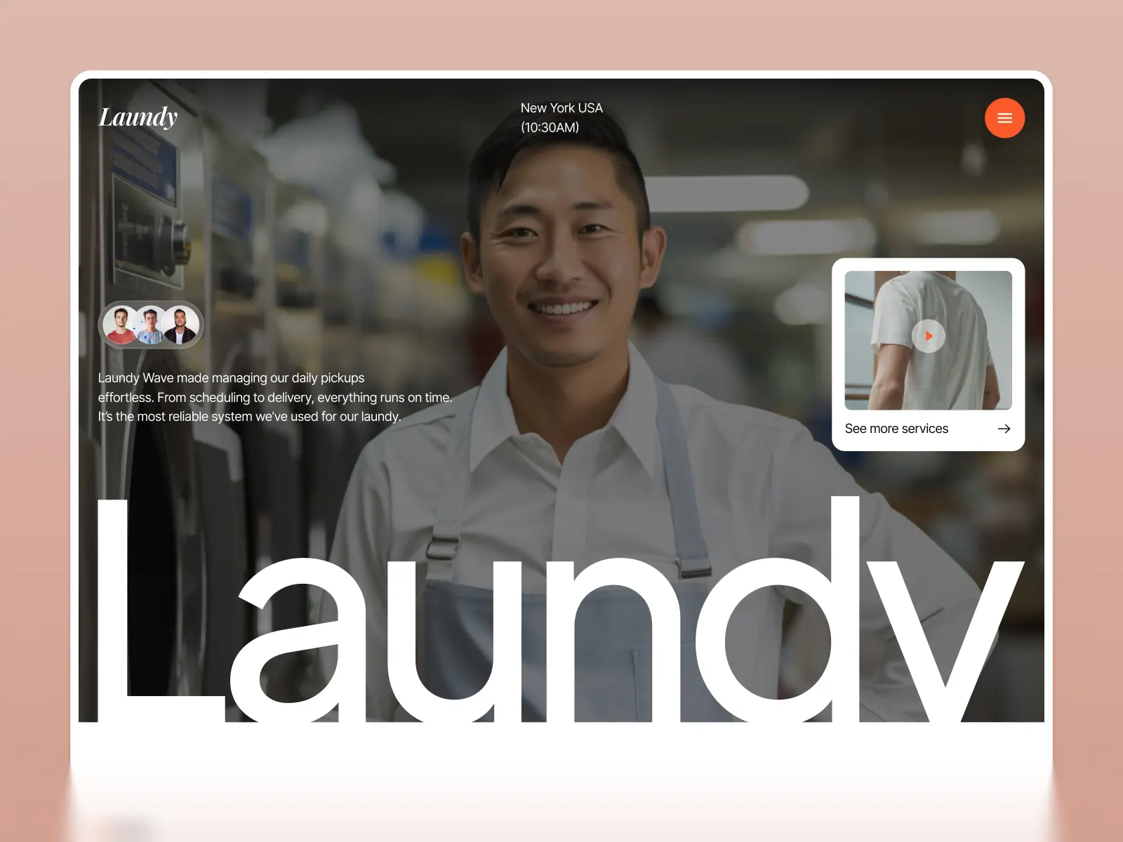 Laundy — Laundry, Dry Cleaning & Cloth Wash — Pentaclay Framer Template