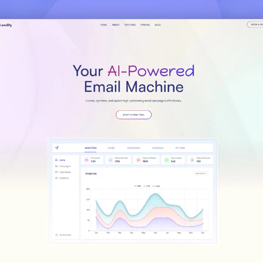 Leadify — High-Conversion SaaS & AI Template — Framerify Framer Template