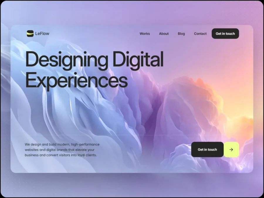 LeFlow — Digital Agency Website Template — Nikita Shabunko Framer Template