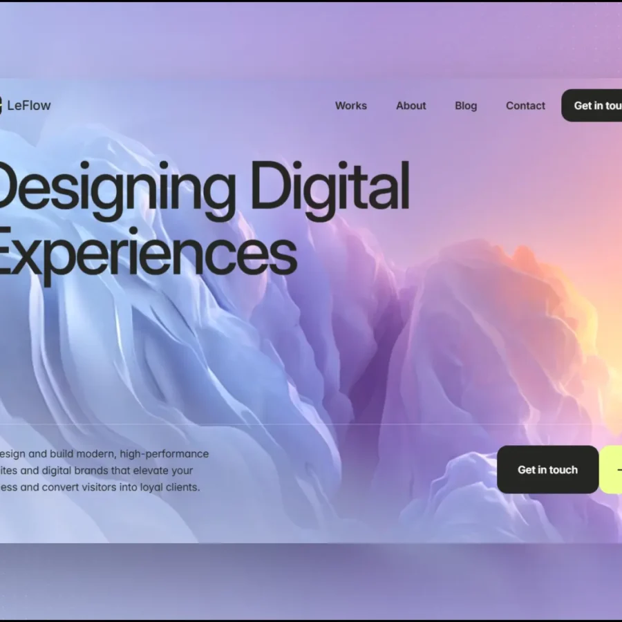 LeFlow — Digital Agency Website Template — Nikita Shabunko Framer Template