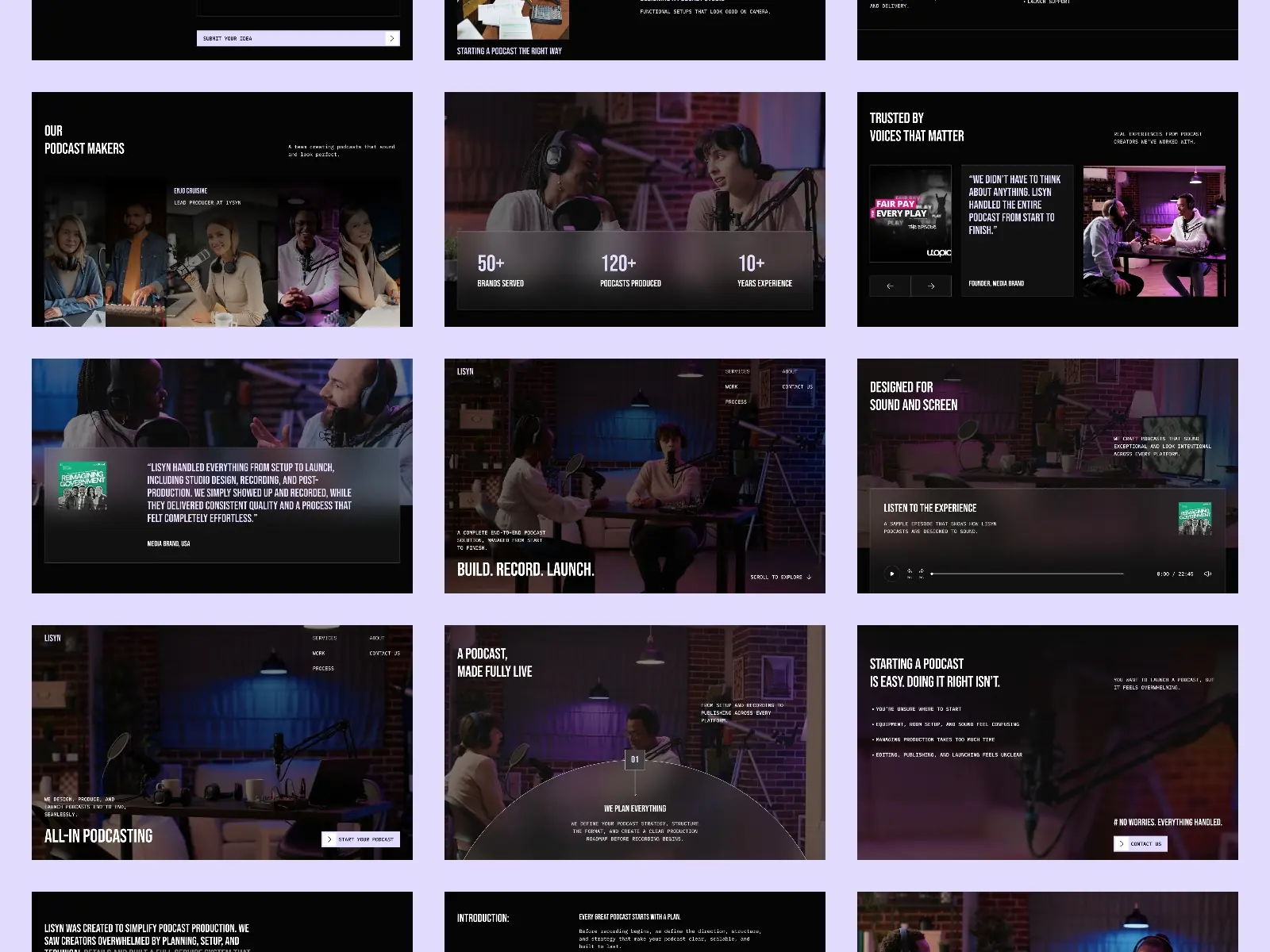 LISYN — Podcast Studio Website Template