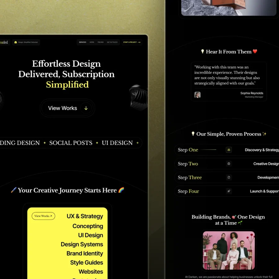 Loaded — Premium Creative Agency & Portfoli — Grido Design Framer Template
