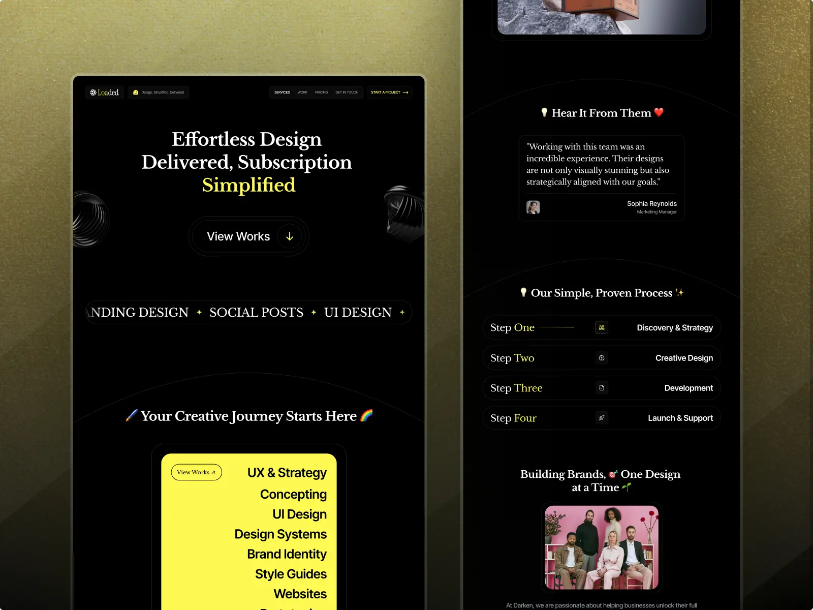 Loaded — Premium Creative Agency & Portfoli — Grido Design Framer Template