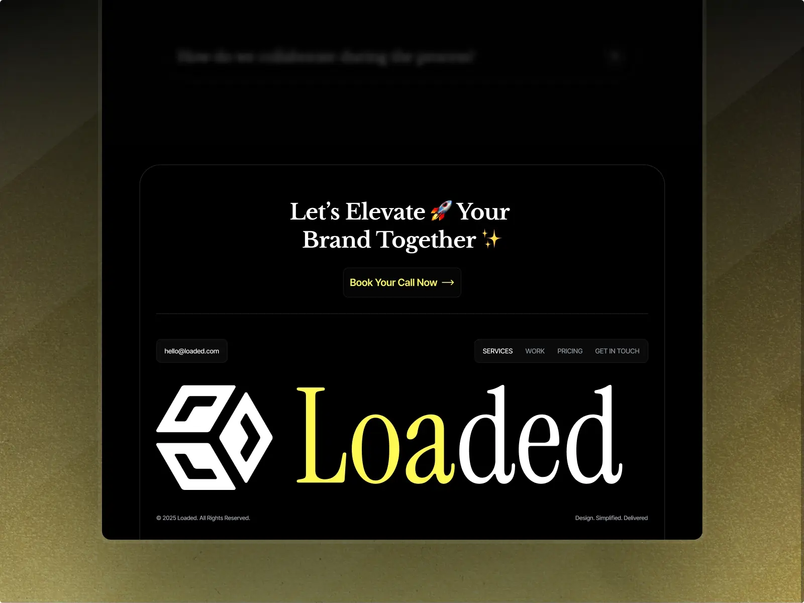 Loaded — Premium Creative Agency & Portfoli