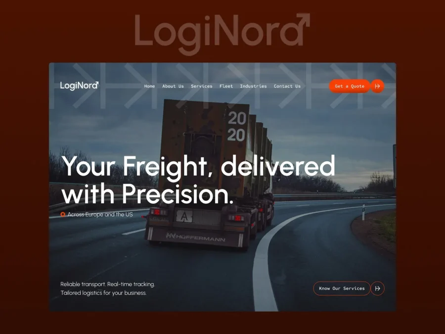 LogiNord — Transport & Logistics Template — João Barbosa Framer Template