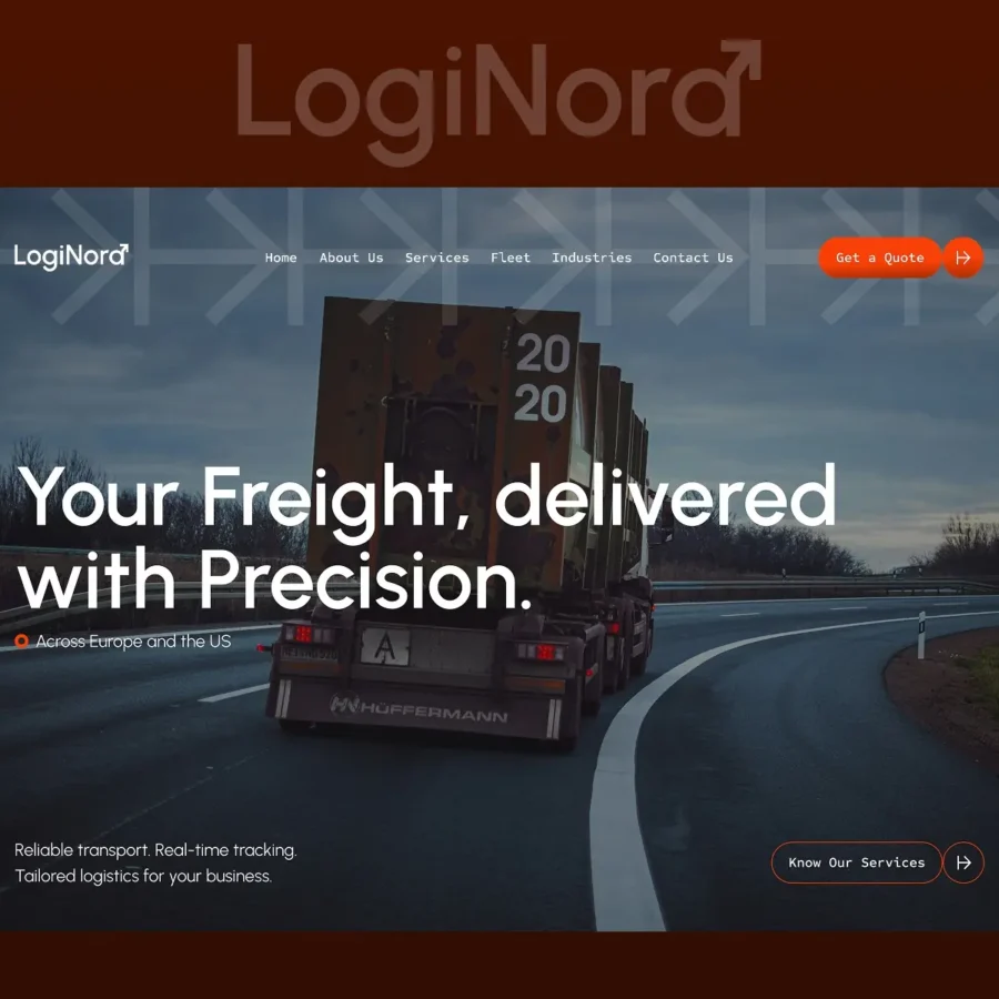 LogiNord — Transport & Logistics Template — João Barbosa Framer Template