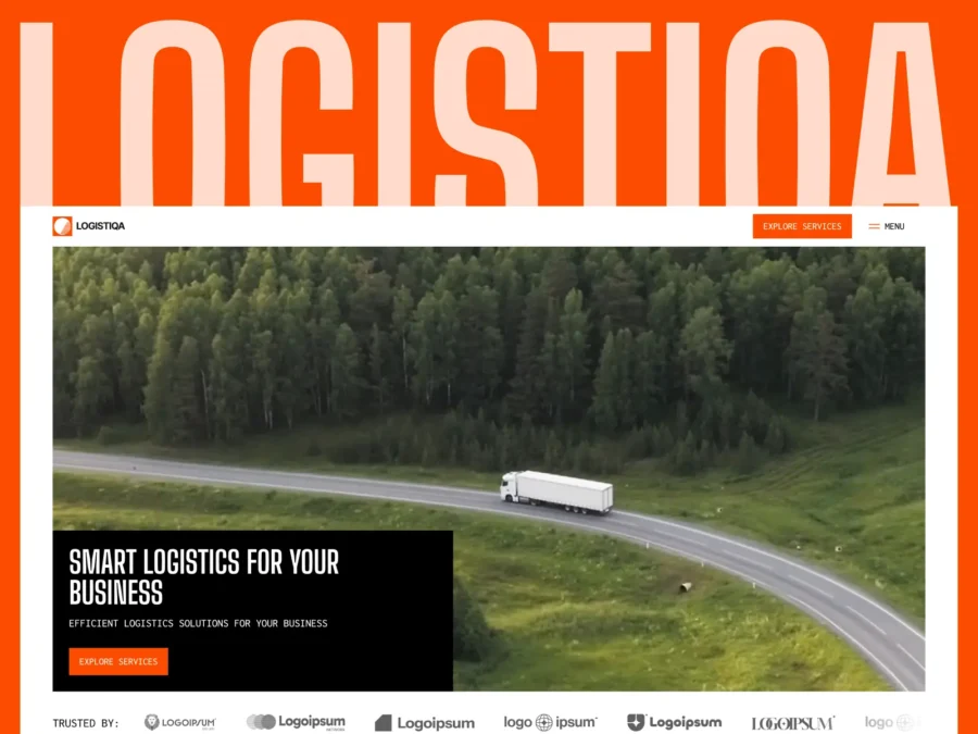 LOGISTIQA — for Logistics Freight Services — Aidan Creates Framer Template