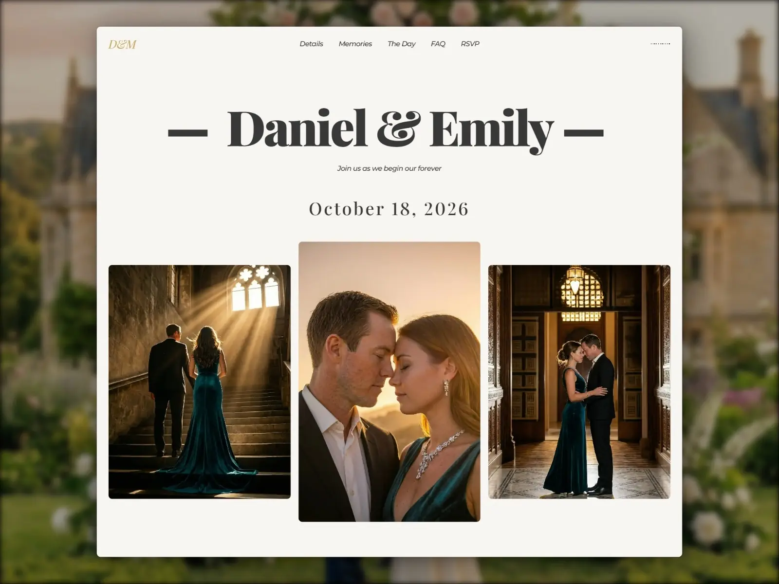 LOVEL — Wedding Invitation and Memories — Bryan Hermoza Framer Template