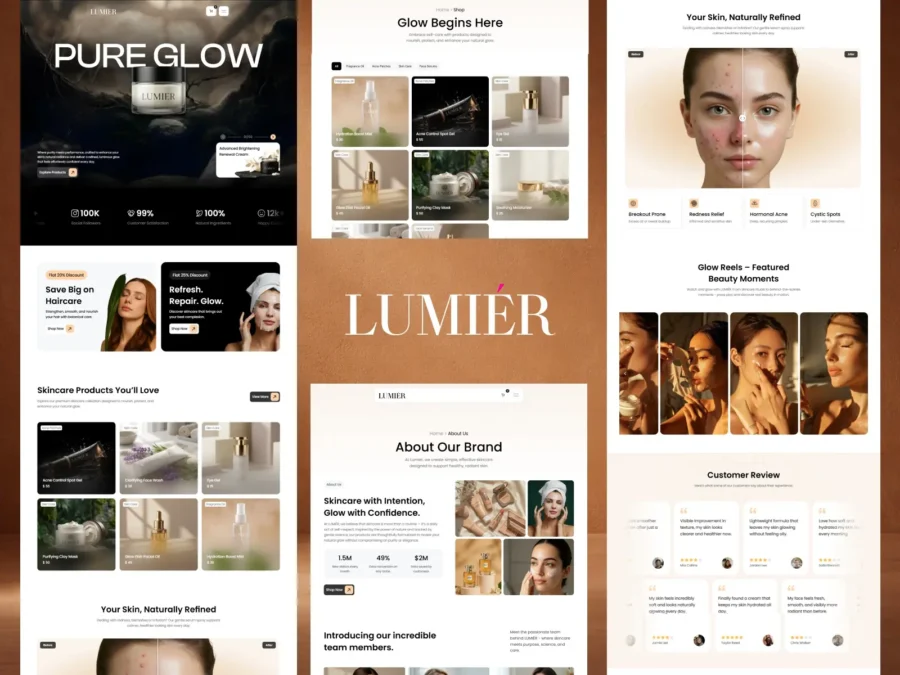 Lumier — Modern Ecommerce Template — TechUptodate Framer Template
