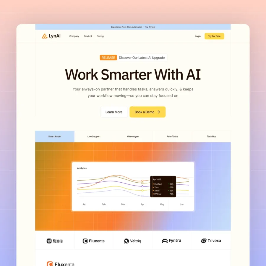 Saalyn — SaaS-Website, AI SaaS Startup — Framerbite Framer Template