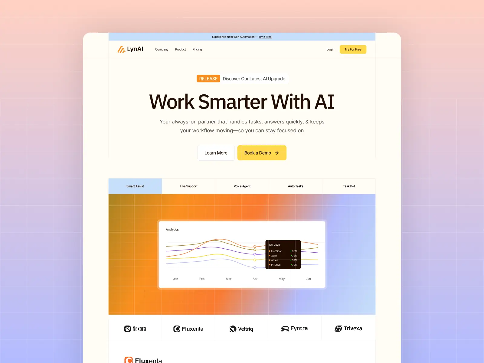 Saalyn — SaaS-Website, AI SaaS Startup — Framerbite Framer Template