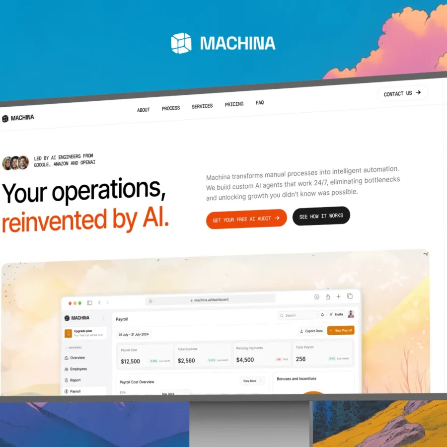 Machina — AI Agency Landing Page Template — Omakase Framer Template