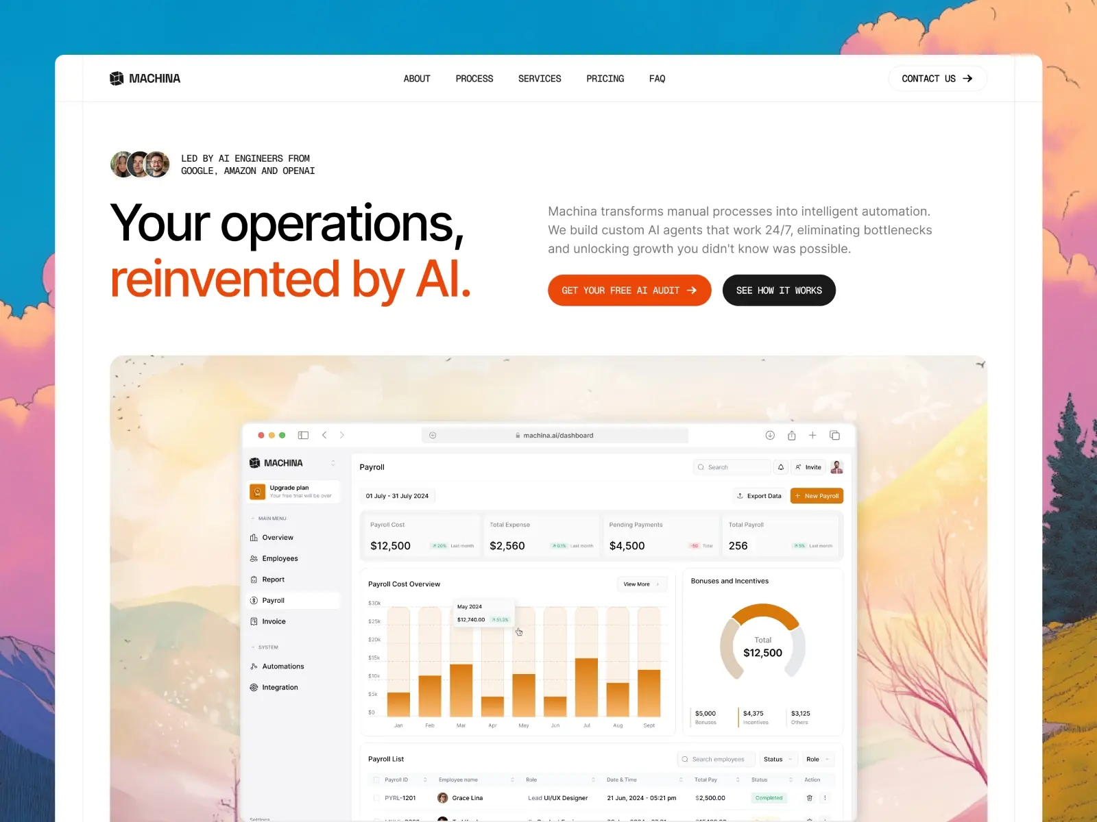 Machina — AI Agency Landing Page Template