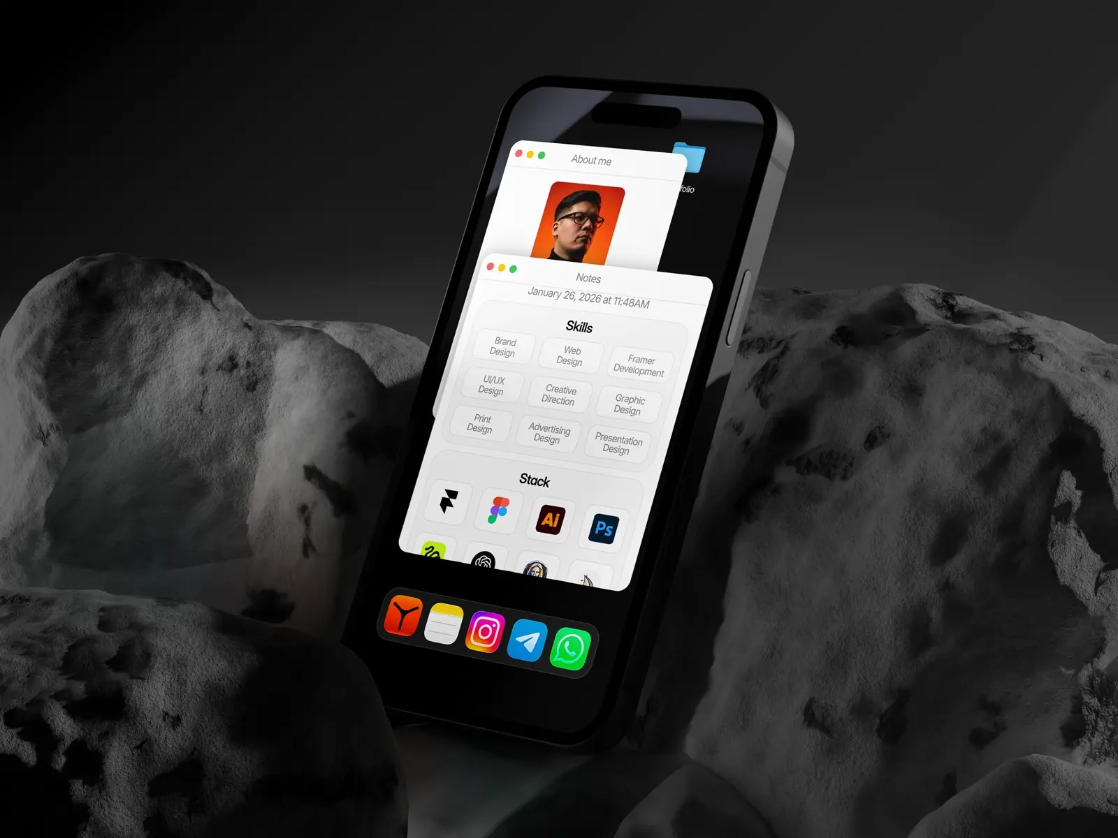 MacOS — Interactive Portfolio Template