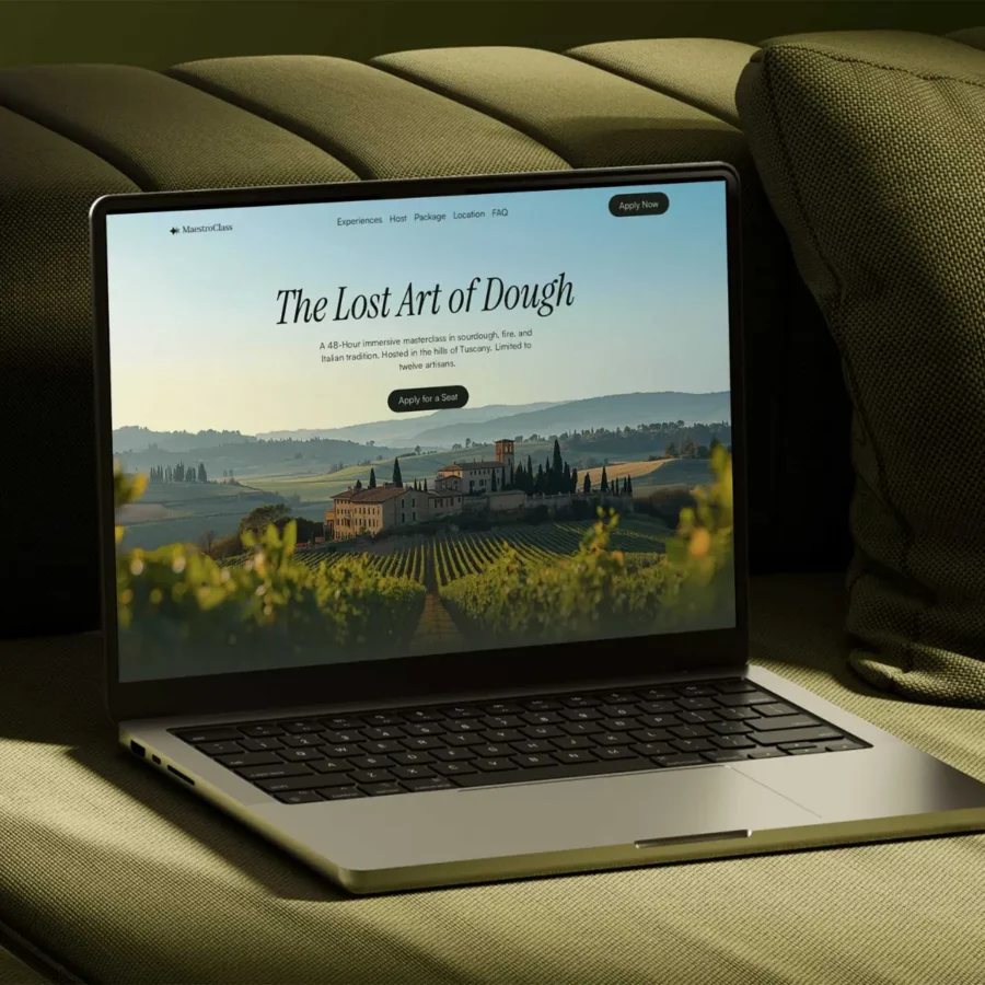 MaestroClass — High Ticket Experience Sales Page — Struxent Framer Template