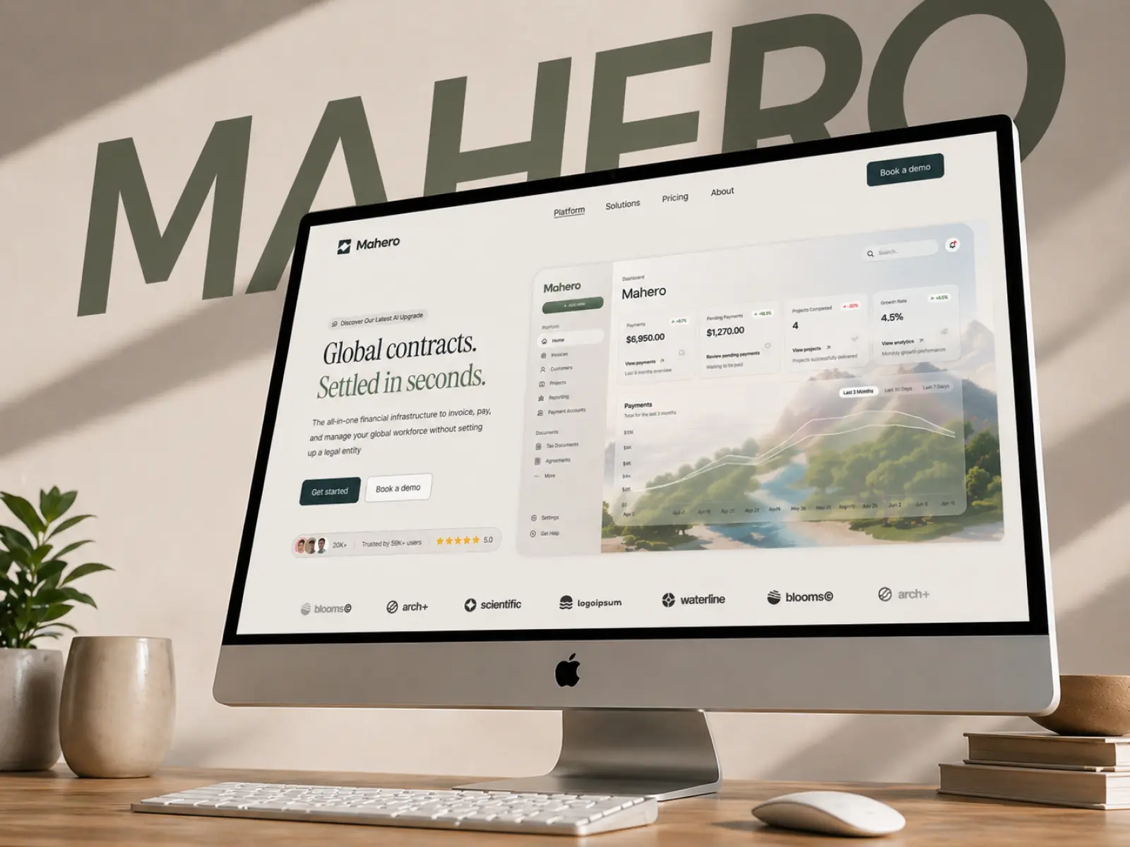 Mahero — Premium FinTech SaaS — Asril Framer Template