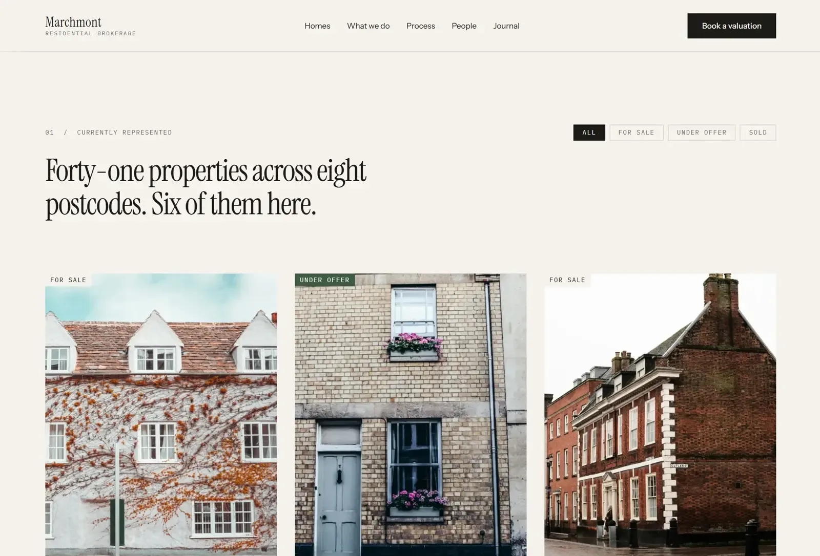 Marchmont — Framer Template