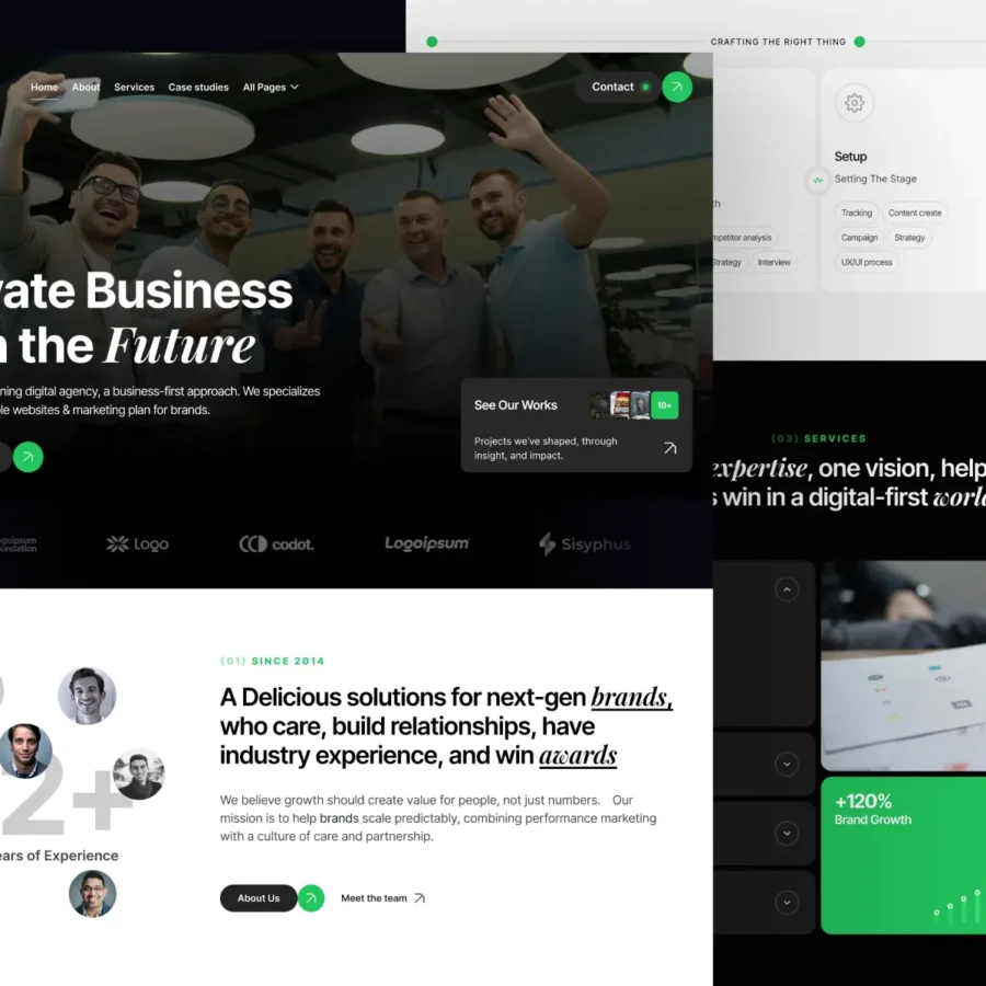 Markcon — Marketing, Business & Consulting — Pentaclay Framer Template