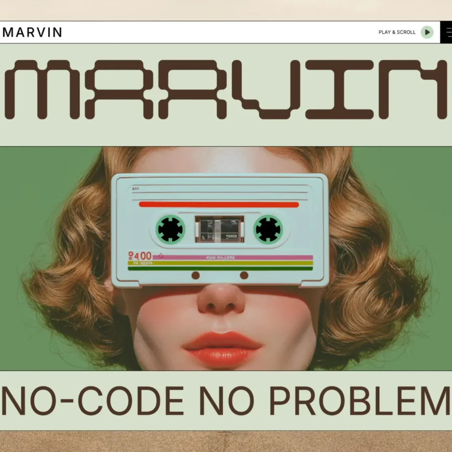Marvin — Retro-Inspired Framer Template — Ulvin Framer Template